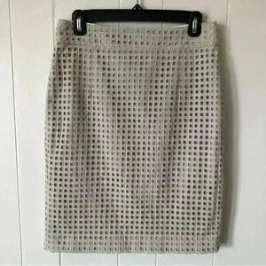 Banana Republic Eyelet Cotton Pencil Skirt Size 4